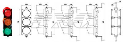 Светофор JD200-3-35-1A фото 1