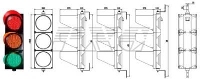 Светофор JD300-3-15-1A фото 1