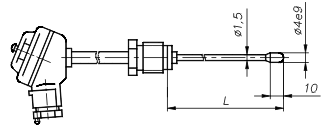 Габариты термопары рис.2